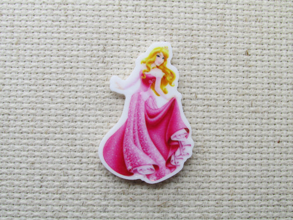 First view of the Aurora in a Sparkly Pink Gown Needle Minder