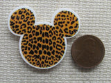 Second view of the Animal Print Mouse Head Needle Minder