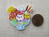 Second view of the Kitten Sundae Needle Minder