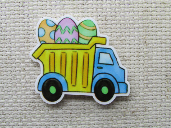 First view of the Easter Egg Dump Truck Needle Minder