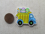 Second view of the Easter Egg Dump Truck Needle Minder