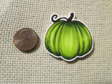 Third view of the Green Pumpkin Needle Minder