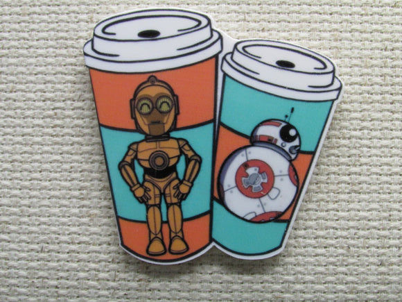 First view of the Android Coffee Cups Needle Minder