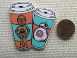 Second view of Android Coffee Cups Needle Minder.