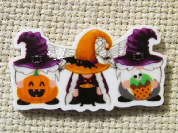 First view of the A Trio of Halloween Gnomes Needle Minder