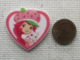 Second view of the Strawberry Shortcake with Kitty in Heart Needle Minder
