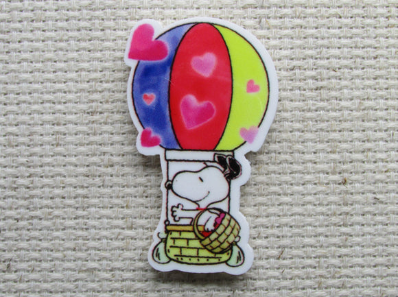 First view of the Snoopy in a Hot Air Balloon Needle Minder