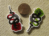 Second view of the Snakes and Roses Needle Minder