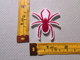 Third view of the Red Sparkly Spider Needle Minder