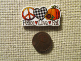 Second view of the Peace Love Fall Needle Minder