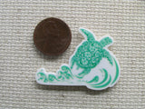 Second view of the Green Turtle in Waves Needle Minder