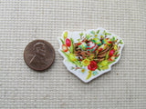 Second view of the Floral Easter Egg Nest Needle Minder