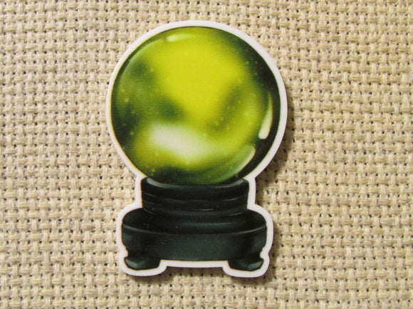 First view of the Green Crystal Ball Needle Minder