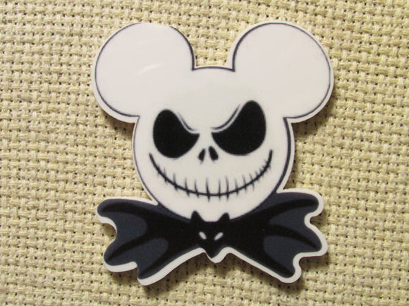First view of the Jack Skellington Mickey Mouse Head Needle Minder