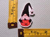 Third view of the Pumpkin and Spider Gnome Needle Minder