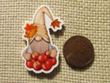 Second view of the Apple Harvest Gnome Needle Minder