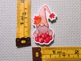 Third view of the Apple Harvest Gnome Needle Minder