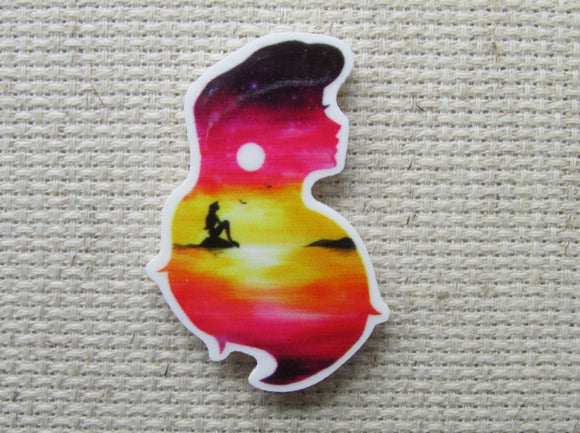 First view of the Ariel Sunset Silhouette Needle Minder