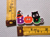 Third view of the Pumpkin BOO Needle Minder