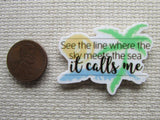 Second view of the See the line where the sky meets the sea, it calls me Needle Minder