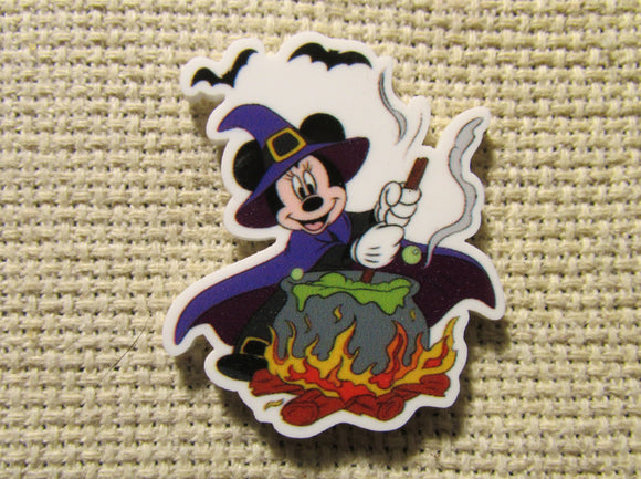 First view of the Minnie Mouse Dressed as a Witch Needle Minder