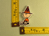 Third view of the Charlie Brown in a Wizards Hat Needle Minder