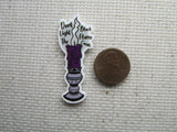 Second view of the Don't Light the Black Flame Candle Needle Minder