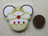 Second view of the Belle Themed Mouse Head Needle Minder