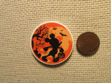 Second view of the Mickey Mouse Halloween Silhouette Needle Minder