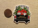 Second view of the Merry Christmas Gnome Trio Truck Needle Minder