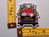 Third view of the Merry Christmas Gnome Trio Truck Needle Minder