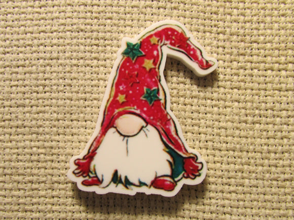 First view of the Red Christmas Gnome Needle Minder