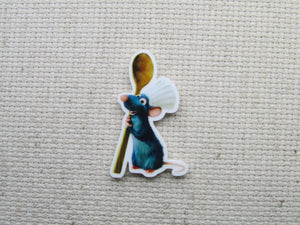 First view of the Remy from Ratatouille In a Chef Hat Needle Minder