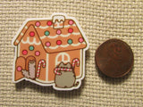 Second view of the Gingerbread House with Cats Needle Minder