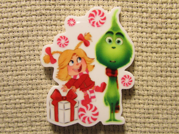 First view of the Grinch and Cindy Lou Needle Minder