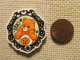 Second view of the Orange Halloween Care Bear Needle Minder