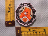 Third view of the Orange Halloween Care Bear Needle Minder