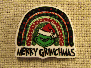 First view of the Rainbow Grinch Needle Minder