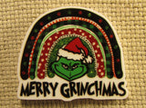 Second view of the Rainbow Grinch Needle Minder