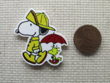 Second view of the Rainy Day Snoopy and Woodstock Needle Minder