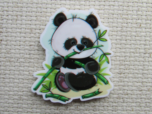 First view of the Panda Eating Bamboo Needle Minder