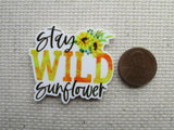 Second view of the Stay Wild Sunflower Needle Minder