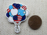 Second view of the Patriotic Balloons Needle Minder