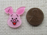 Second view of the Small Piglet Face Needle Minder