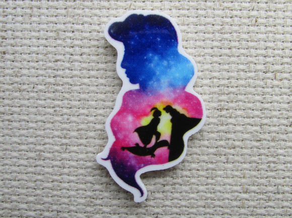 First view of the Aladdin Silhouette Jasmine Scene Needle Minder, Cover Minder, Magnets 