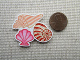Second view of the Seashells Needle Minder, Cover Minder, Magnets