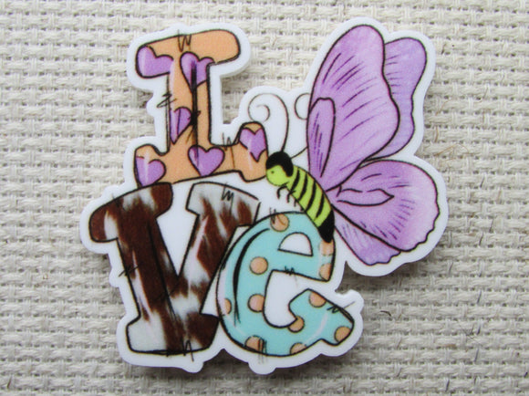 First view of the Love Butterflies Needle Minder, Cover Minder, Magnets 