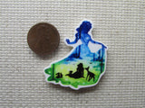 Second view of the Snow White Silhouette Scene Needle Minder, Cover Minder, Magnets