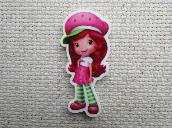 First view of the Strawberry Shortcake Needle Minder, Cover Minder, Magnets 