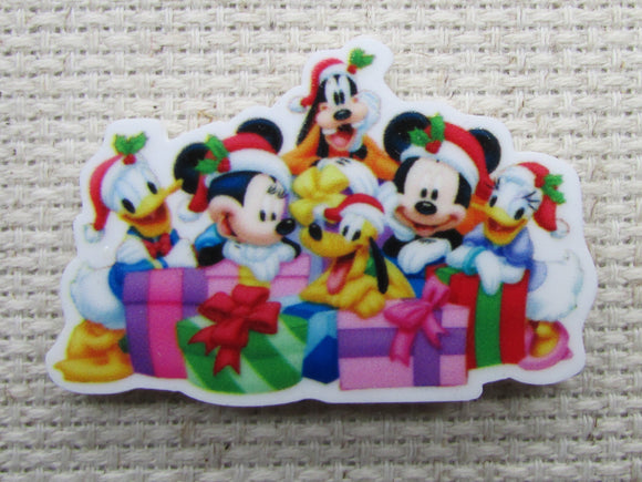 First view of the Mickey and Friends All Ready for Christmas Needle Minder, Cover Minder, Magnets 